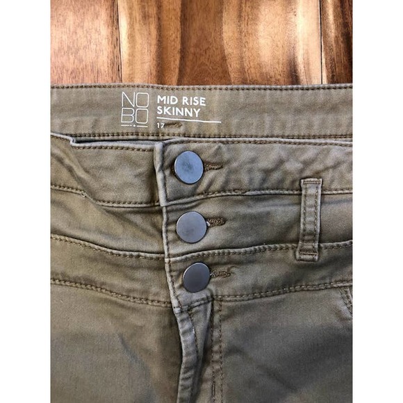 NOBO Mid Rise Skinny Tan Khaki Jeans - Size 17 / 34 inches - Excellent - Picture 3 of 5